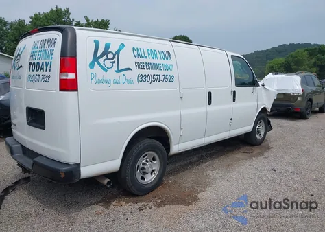 2020 Chevrolet Express Cargo Rwd 2500 Regular Wheelbase Wt z USA, uszkodzony, nr VIN 1GCWGAFGXL1232667